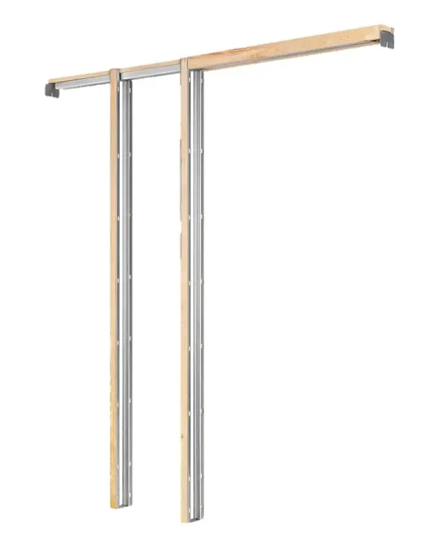 Marwin KD200BB8/0 Pocket Door Frame, 100-1/2 Rough Opening, Wood