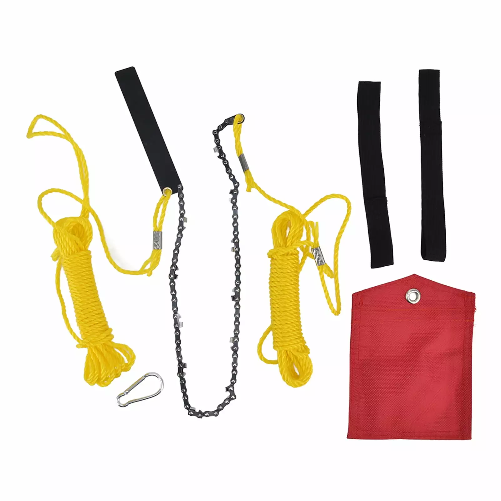 Pocket Chainsaw 24 Inches 34 Sections 11 Knives Travel-friendly Folding Chainsaw Wood Cutting Camping Hunting Garden Work ...