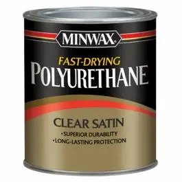 1/2-Pint Satin Polyurethane Finish Wood Protection and Shine Minwax