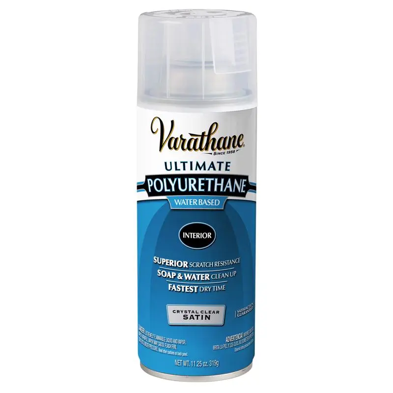 Varathane Satin Crystal Clear Poly Finish 11.25 oz 6 Pack Wood Protection