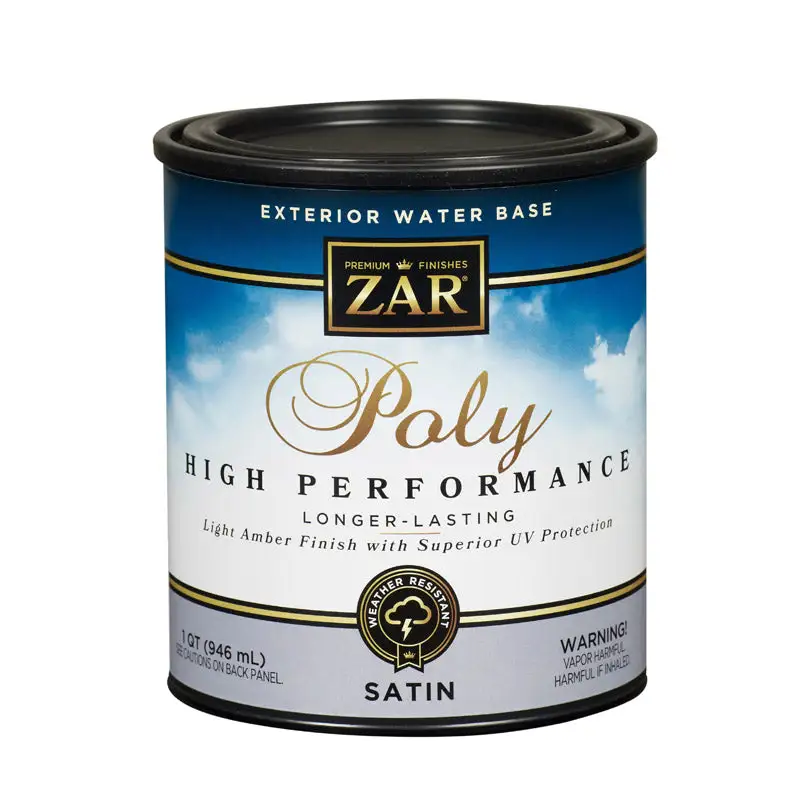 ZAR 32712 Satin Water-Based Polyurethane 1 Quart