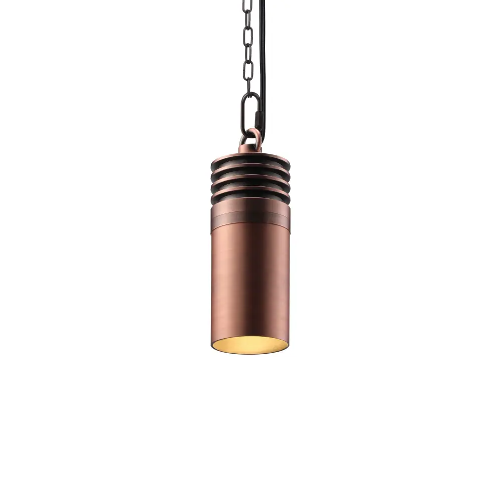 Cilindrico 12V Outdoor Pendant & Patio Portable - Red Bronze - 2700K
