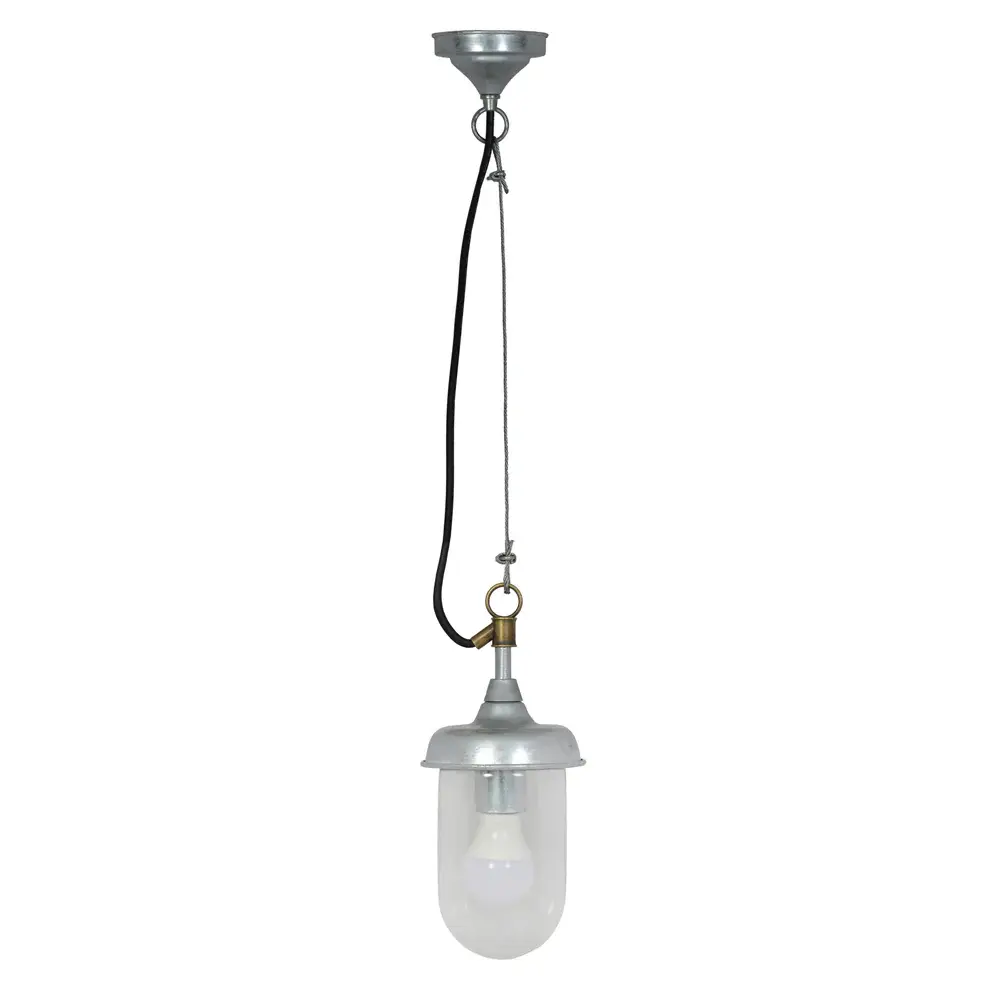 St Ives Outdoor Harbour Outdoor Pendant Light - Galvanised Reinforced