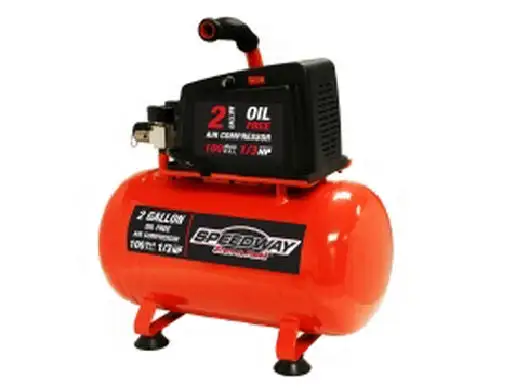 Speedway 7517 Oil Free Air Compressor 2 Gallon 0.5 HP Quiet