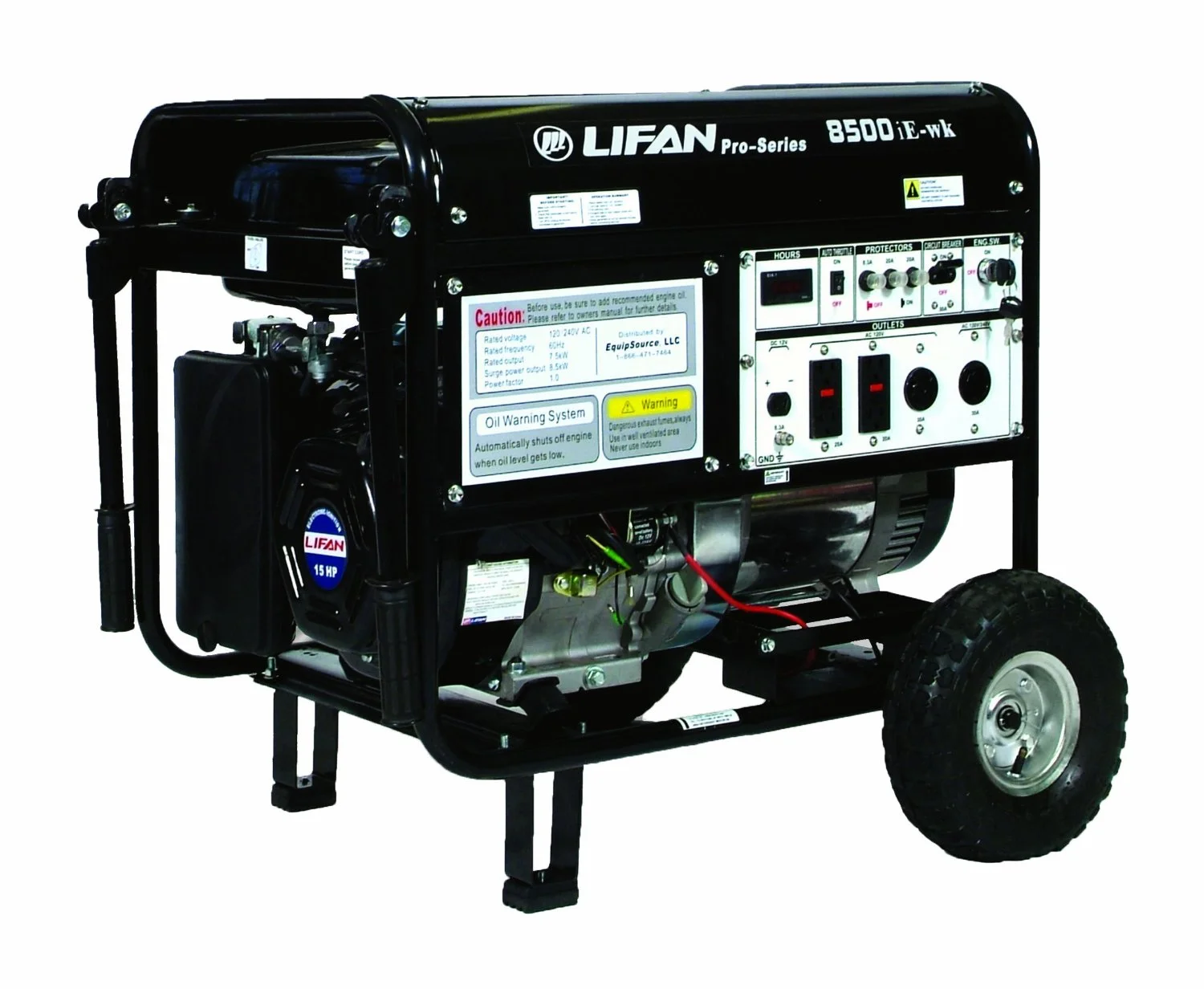 Equipsource LF8500IE Lifan Pro Series 15HP Power Generator Heavy Duty