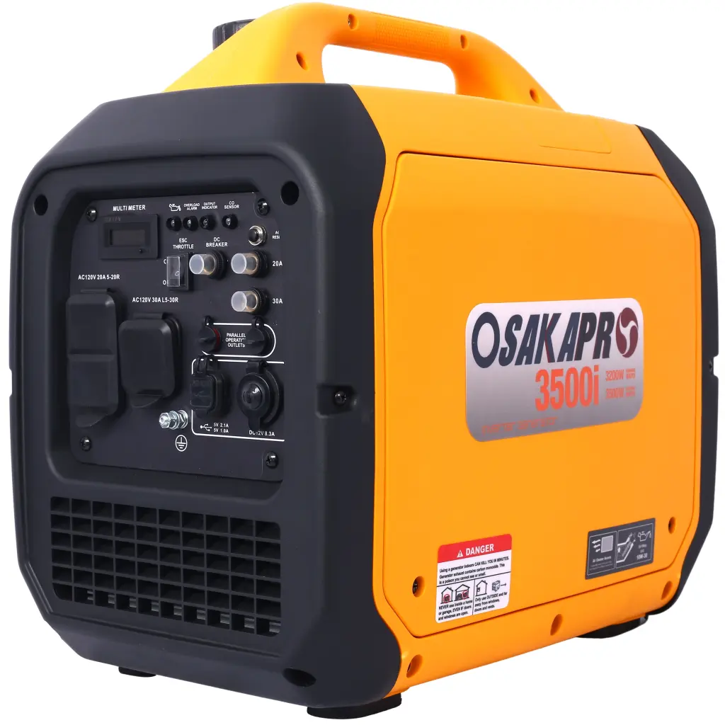 3500 Watt Travel-friendly Inverter Generator Gas Powered EPA Compliant g-h