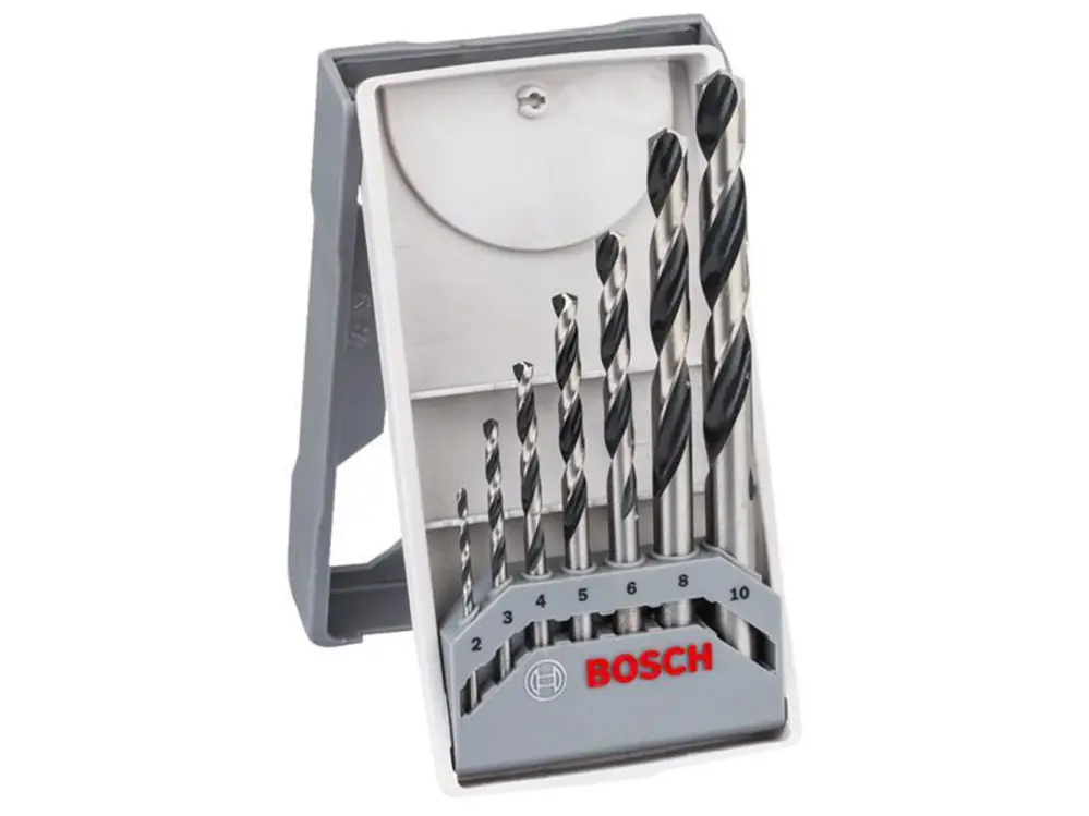Bosch Powertool Accessories Hss Twist Pointteq Drill Bit Adjust, 7 Piece