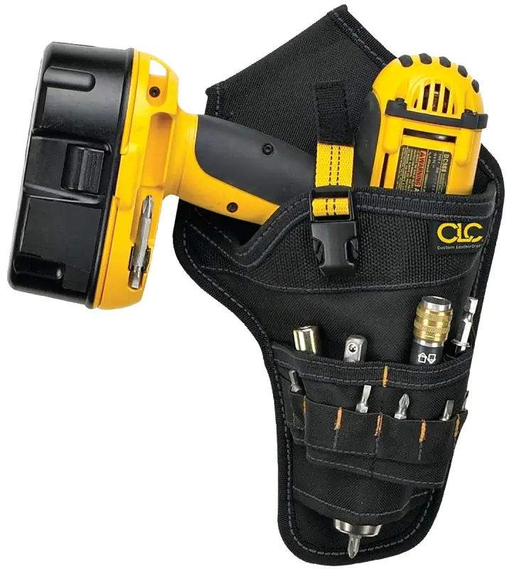 CLC Tool Works Series 5023 Drill Holster, Polyester, Black, 1.8 W, 12-1/2 H