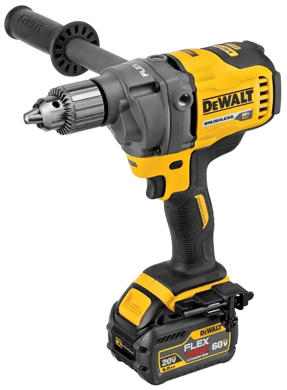 DEWALT DCD130T1 Mixer Drill Tool, Battery Included, 60 V, 6 Ah, 1/2 Chuck, Keyed Chuck
