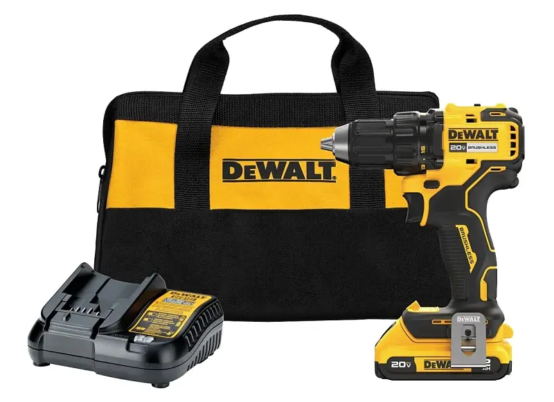 DEWALT DCD793D1 Drill Driver Kit, Battery Included, 20 V, 2 Ah, 1/2 Chuck, Keyless Chuck