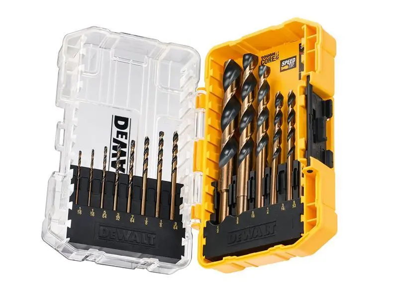 DEWALT DT70727 Black & Golden HSS Drill Set, 14 Piece