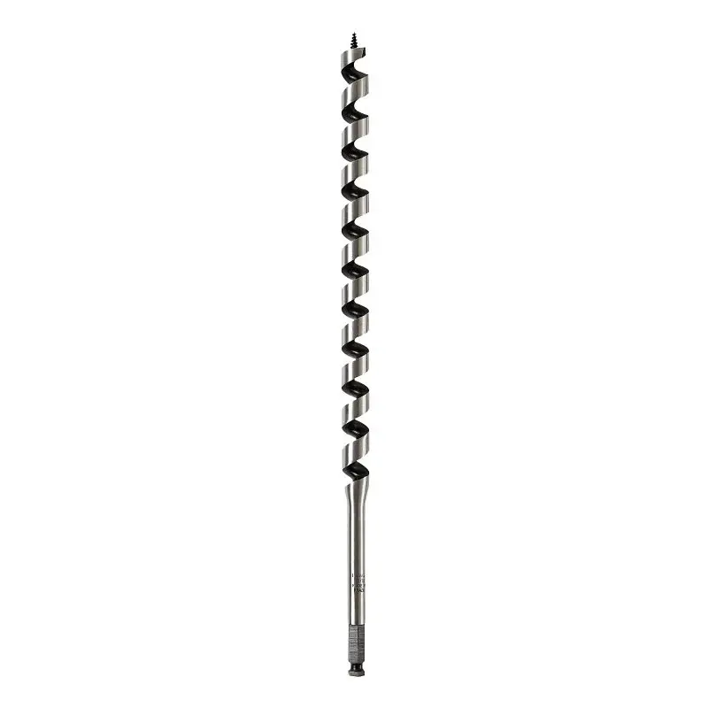 DEWALT DW1684 Auger Drill Bit, 13/16 Dia, 17 OAL, Hollow Center Flute, 7/16 Dia Shank, Ball Groove Shank