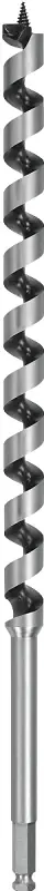 DEWALT DW1685 Auger Drill Bit, 7/8 Dia, 17 OAL, Hollow Center Flute, 7/16 Dia Shank, Ball Groove Shank