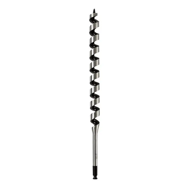 DEWALT DW1688 Auger Drill Bit, 1-1/16 Dia, 17 OAL, Hollow Center Flute, 7/16 Dia Shank, Ball Groove Shank