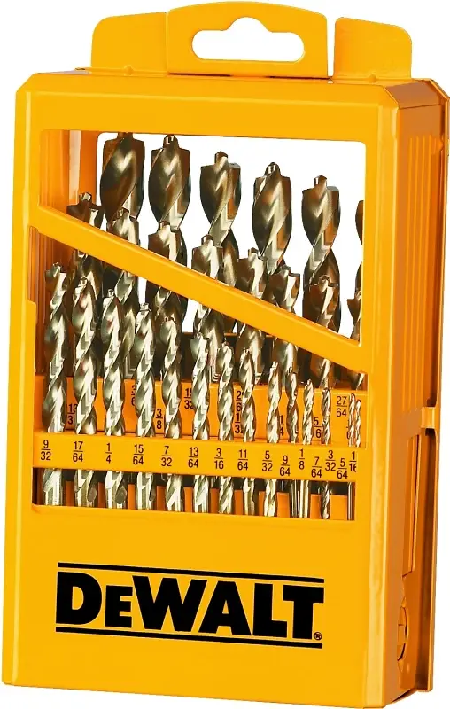 DEWALT DW1969 Drill Bit Set, High Performance, 29-Piece, Hardened, Ferrous Oxide