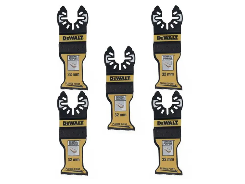 Dewalt Power Tools Dt20776 Bi-Metal Plunge Point Multitool Blade 32Mm (5 Pack)