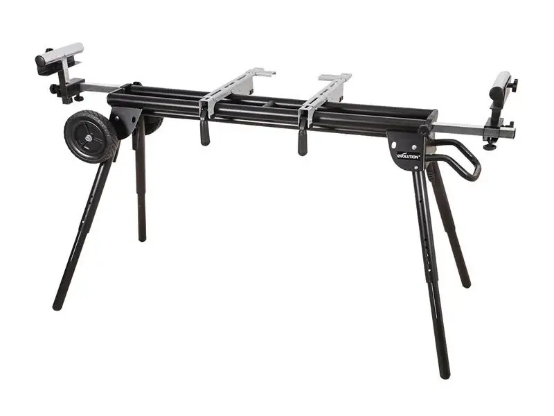 Evolution XL Rolling Mitre Saw Stand Versatile Fittings