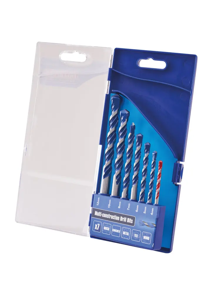 Faithfull 7 Piece Multi-Construction Drill Bit Adjust