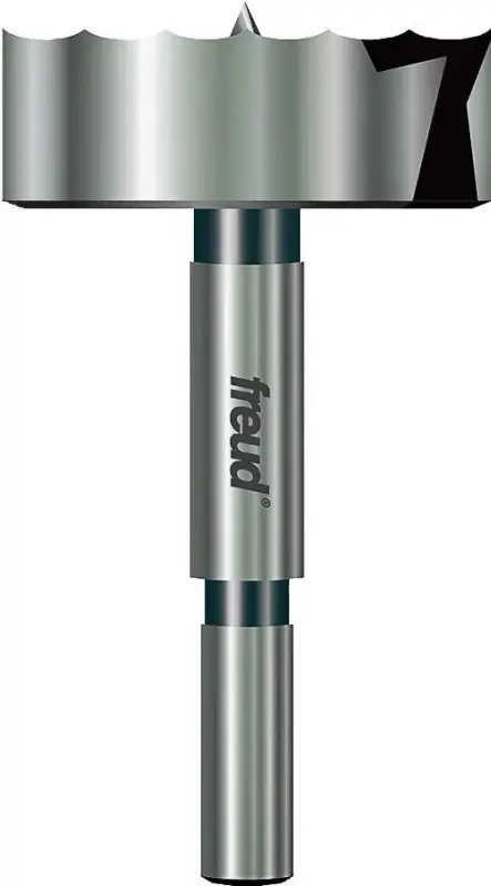 Freud Precision Shear PB-014 Forstner Bit, 1-7/8 Dia, 3-1/2 OAL, 3/8 Dia Shank