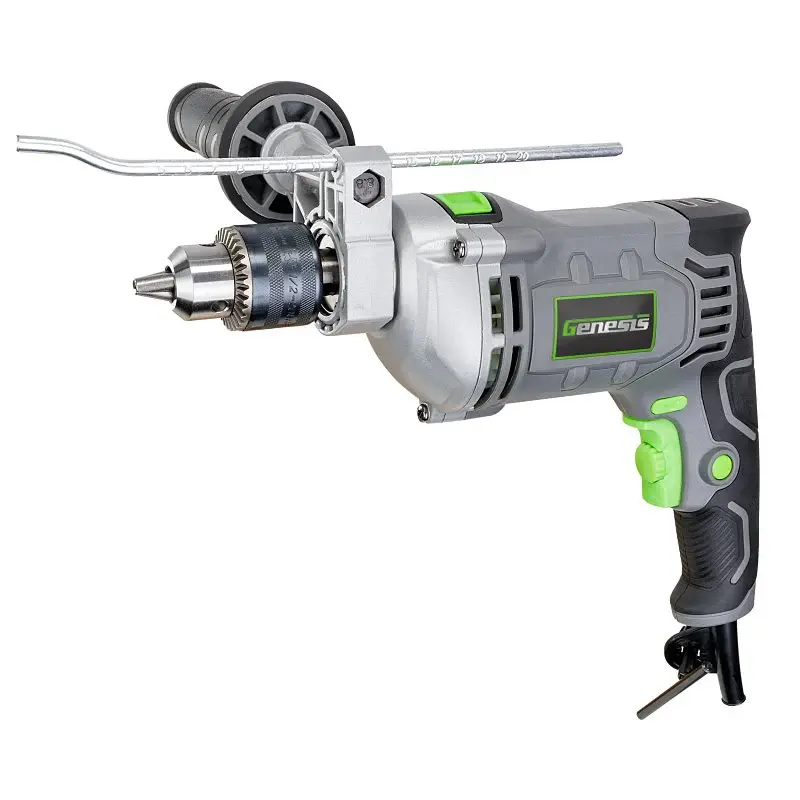 Genesis GHD1275B Variable Speed Hammer Drill, 7.5 , Keyed Chuck, 1/2 Chuck, 0 to 44,800 bpm, 0 to 2800 rpm Speed