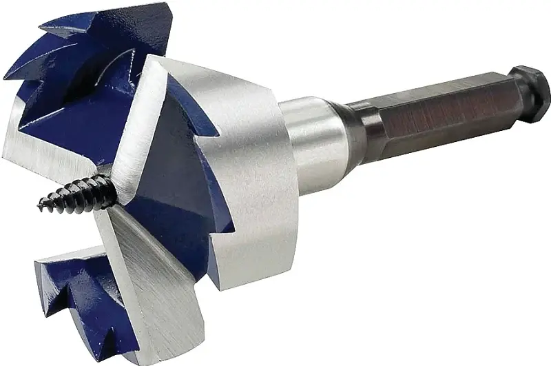 Irwin 3046009 Drill Bit, 1-3/4 Dia, 5 OAL, 3-Flute, 7/16 Dia Shank, Hex Shank