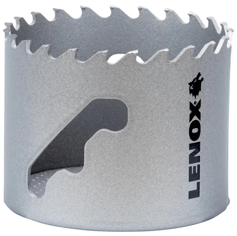 Lenox Speed Slot LXAH3212 Hole Saw, 2-1/2 Dia, Carbide Cutting Edge