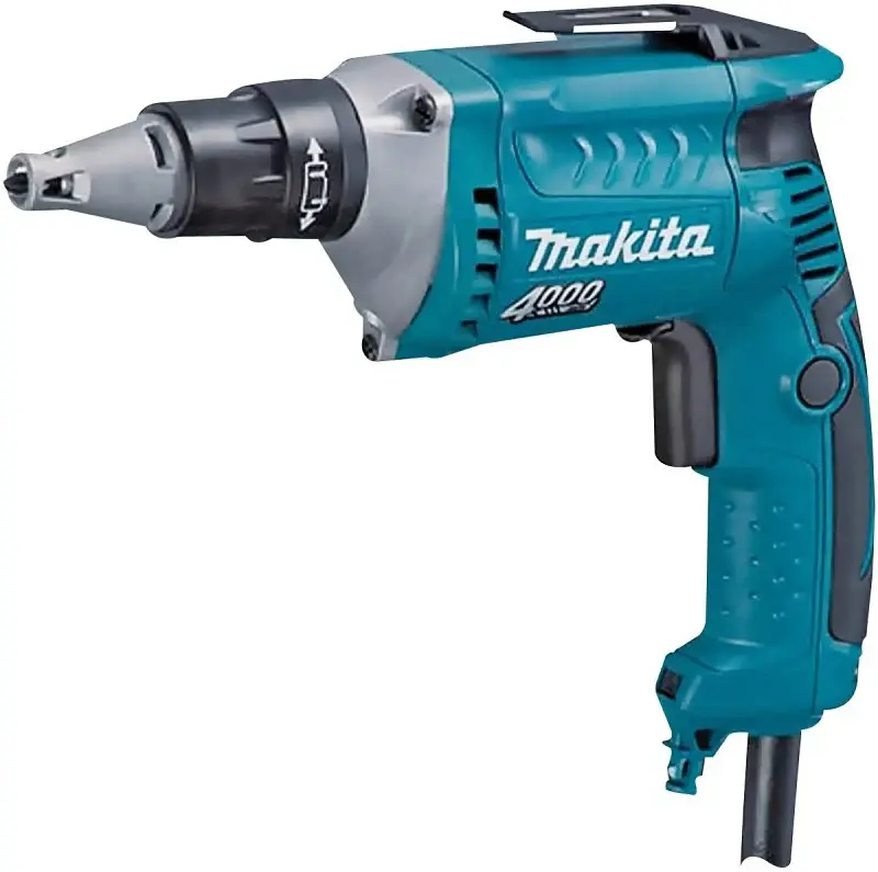 Makita FS4200 Drywall Screwdriver, 6 , 1/4 Chuck, Hex Chuck, 4000 rpm Speed, 8.2 ft L Cord