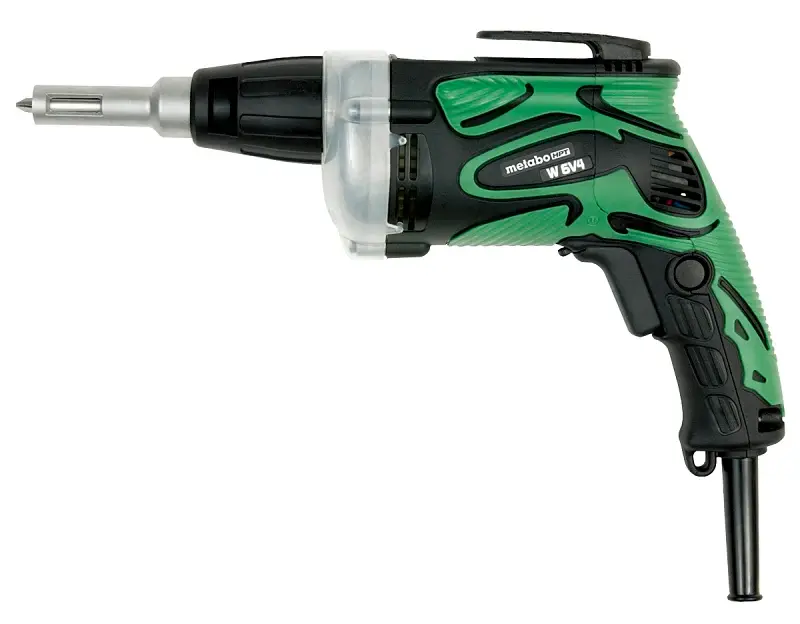 Metabo HPT W6V4M Drywall Screwdriver, 6.6 , 1/4 Chuck, Hex, Keyless Chuck, 4500 rpm Speed