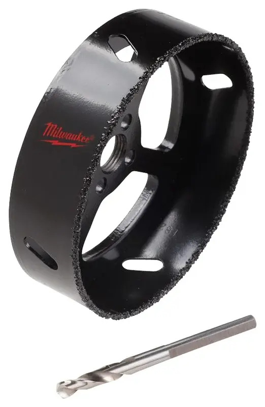 Milwaukee 49-56-0310 Hole Saw, 6-5/8 Dia, 1 D Cutting, 5/8-18 Arbor, 4 TPI, Carbide Cutting Edge