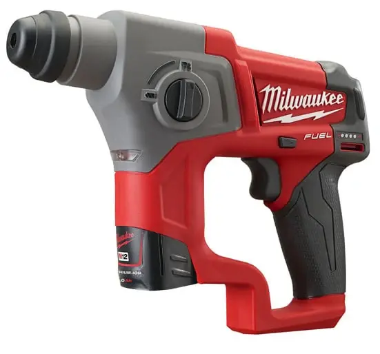 Milwaukee M12CH-202C Fuel SDS Plus Hammer Drill 12 Volt 2 x 2.0Ah Li-Ion - M12CH-202C
