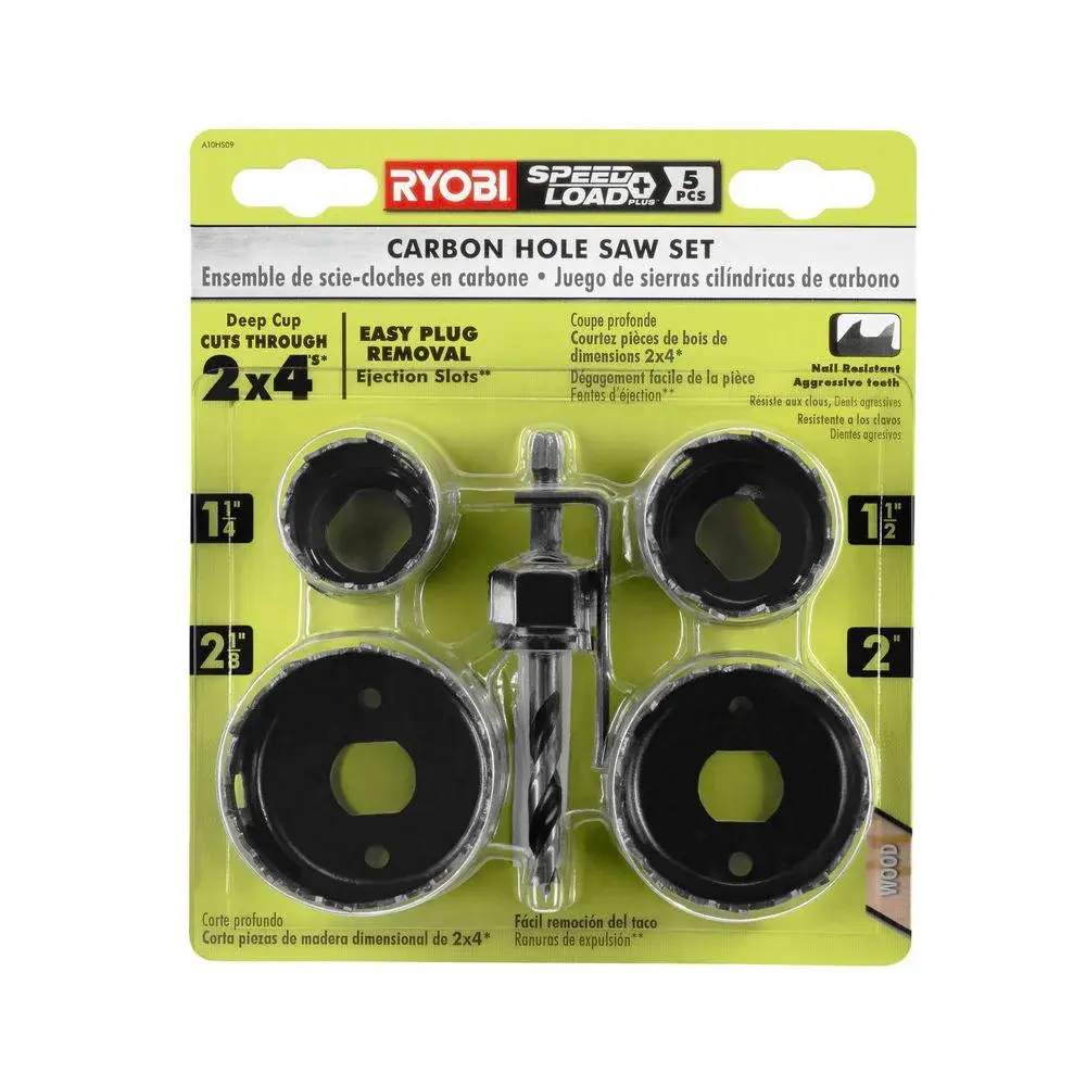 Ryobi Carbon-fiber Hole Saw Set (5-Piece) Damaged Package
