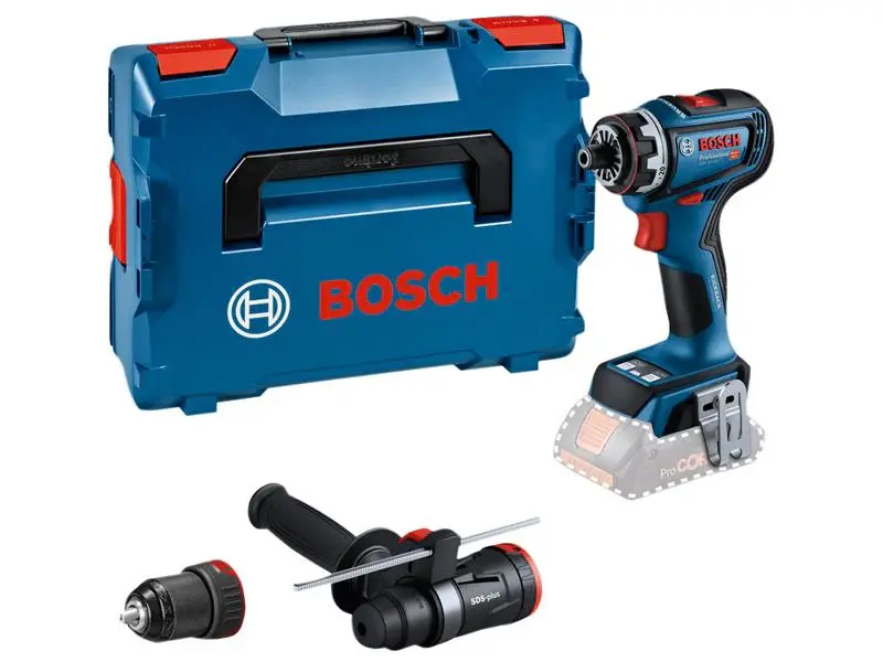 Bosch GSR 18V-90 FC Pro FlexiClick Drill Driver + 2 Attachments Case 18V Bare Unit