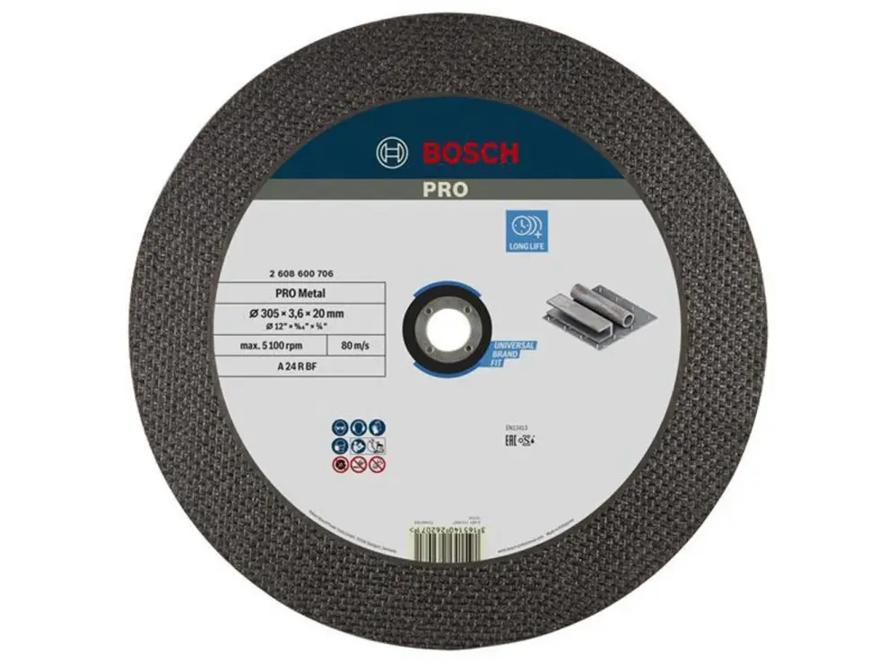 Bosch Powertool Accessories Pro All-metal Bonded Cutting Disc 305 X 20Mm