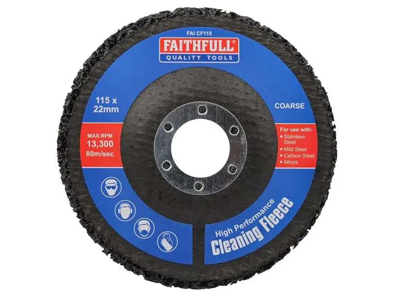 Faithfull Cleaning Cozy fabric Disc Coarse 115 x 22mm