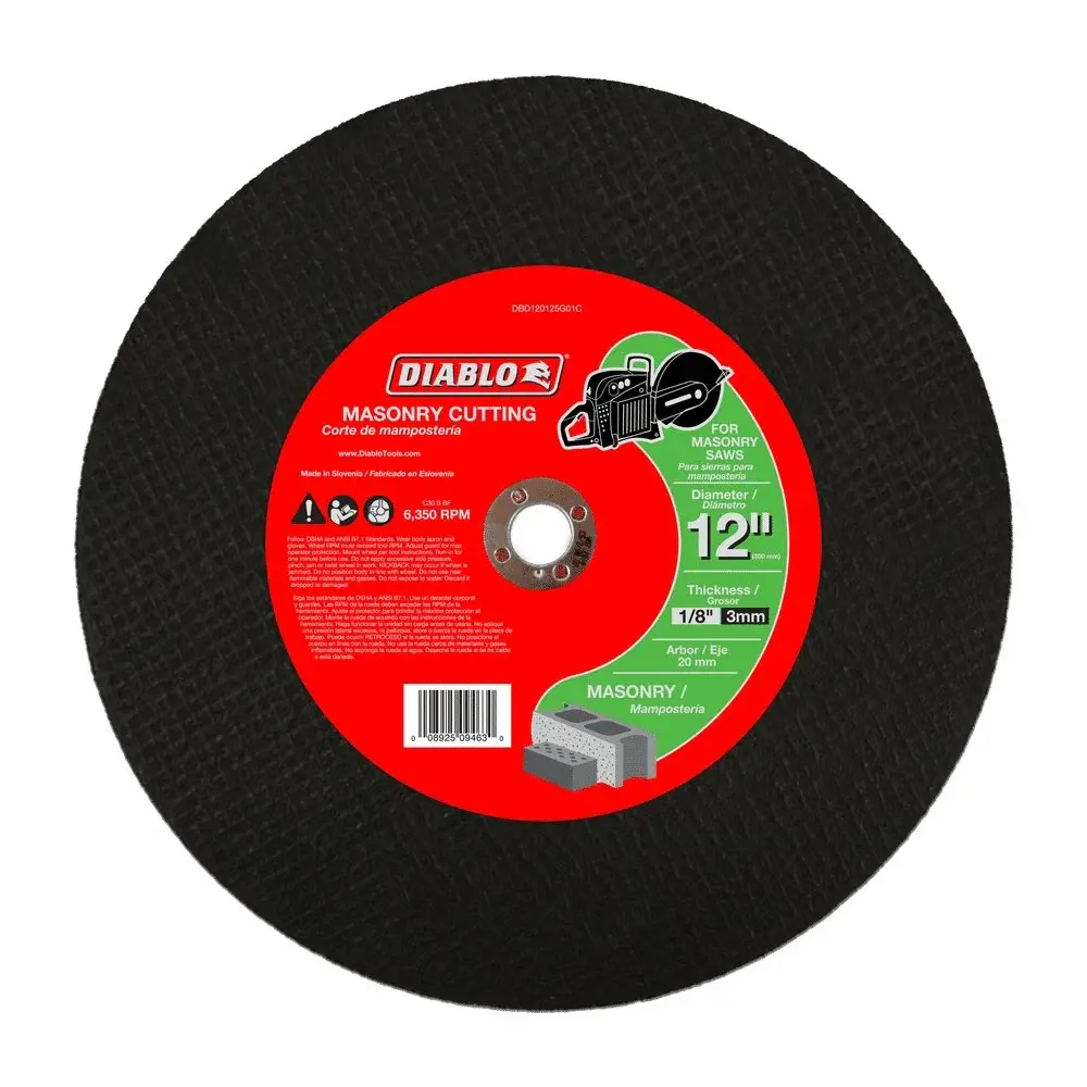 12 . Masonry High Speed Cut Off Disc 20mm