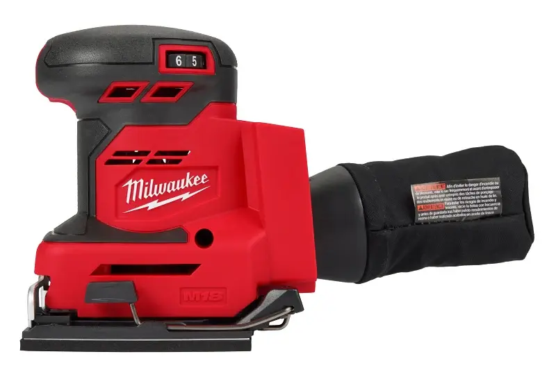 Milwaukee 2649-20 Orbital Sheet Sander, Tool Only, 18 V, 4-1/2 x 5-1/2 Pad/Disc, 11,000 to 13,000 opm Load Speed