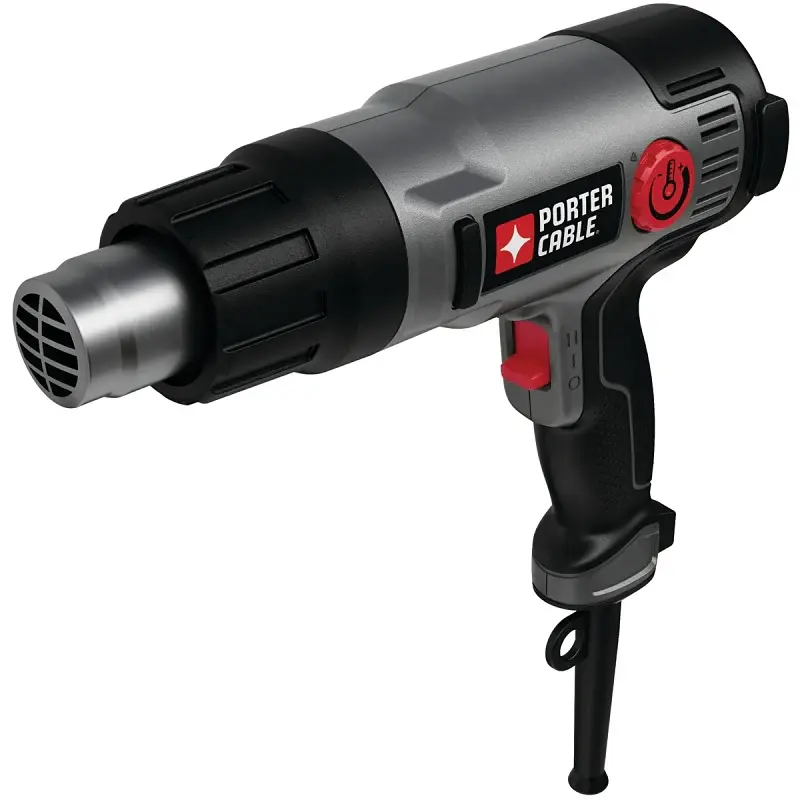 Porter-Cable PC1500HG Heat Gun, 19 cfm Air, 120 to 1150 deg F, Features: Integrated Hanging Hook