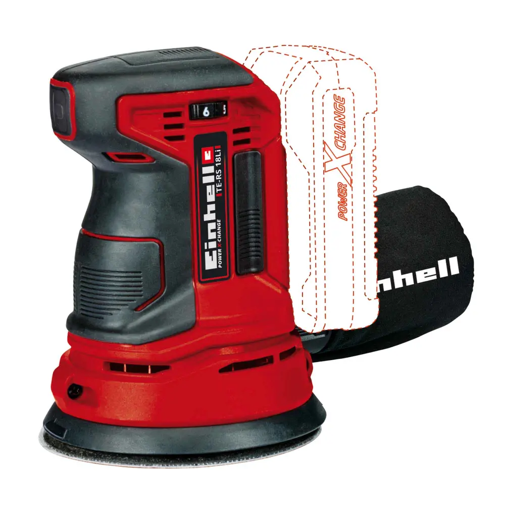 Power X-Change Cordless Orbit Sander - 5", Tool Only - Ruby