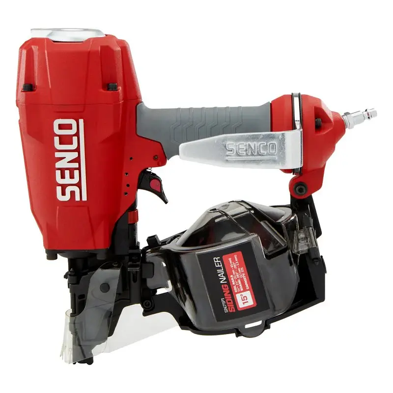 Senco SN71P1 Coil Siding Nailer, 250 to 375 Magazine, 15 deg Collation, Acrylic, Wire Collation, 4.6 scfm Air