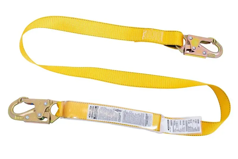 Werner UpGear Series C38000W Lanyard, 310 lb, 6 ft L Line, Polyester-based Line, Snap Harness Hook