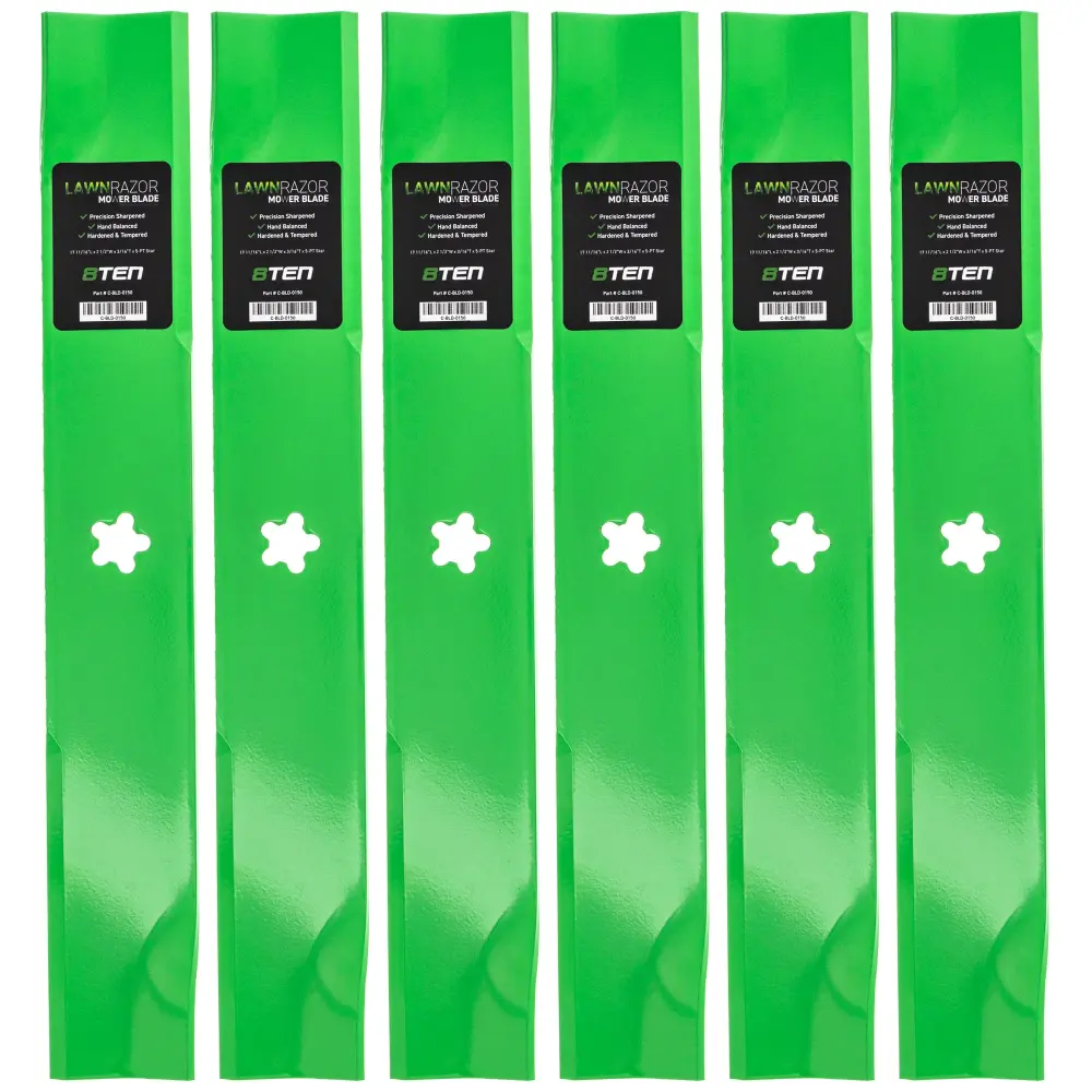 LawnRAZOR High Lift Blade Husqvarna Jonsered 574870801 | SET SIX
