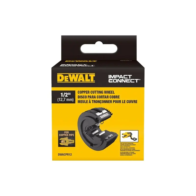 DEWALT IMPACT CONNECT Series DWACPR12 Terra cotta Cutting Wheel, 1/2 Dia