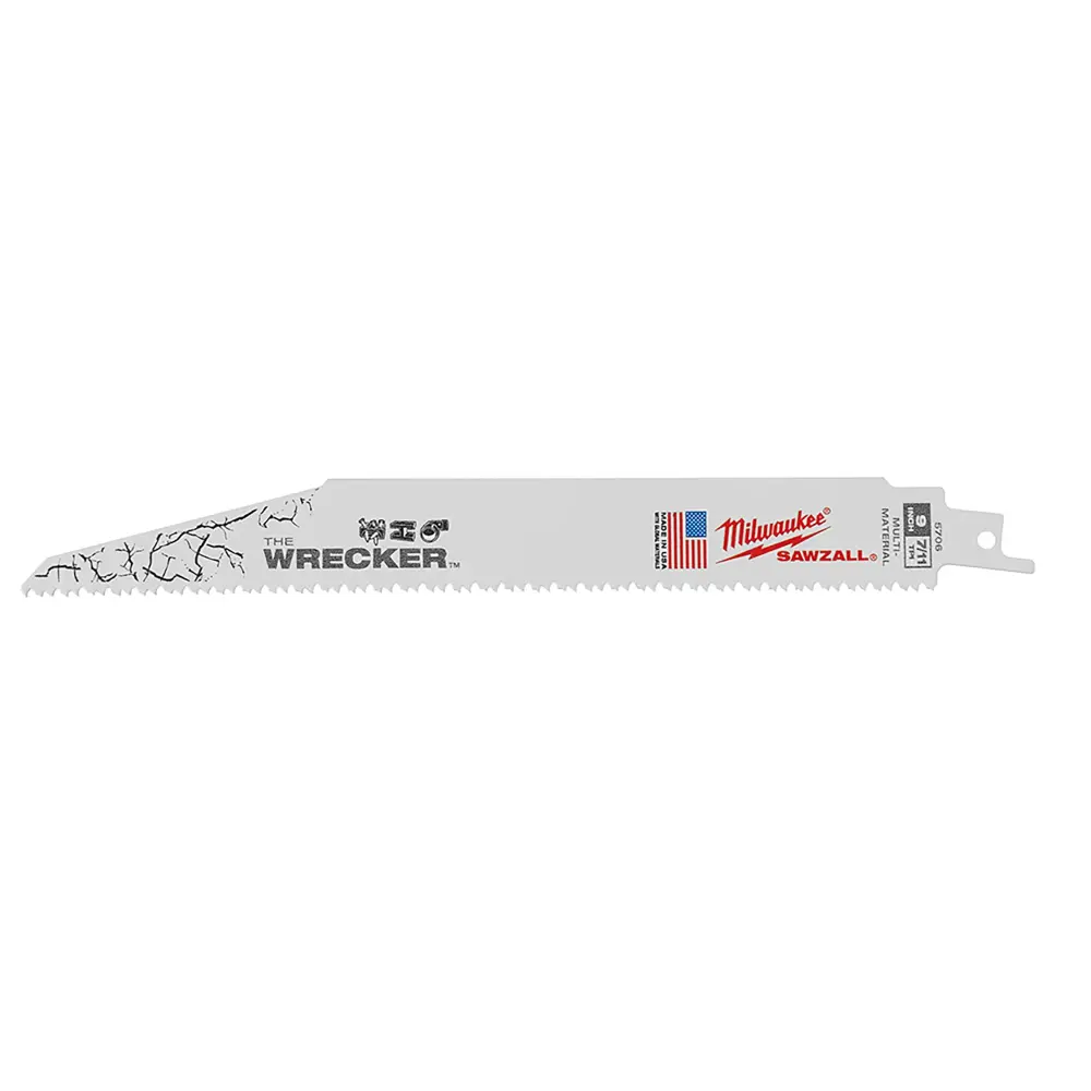 9 . 7/11 Teeth per . WRECKER Demolition Mutli-Material Cutting SAWZALL Reciprocating Saw Blades - 5 Pack