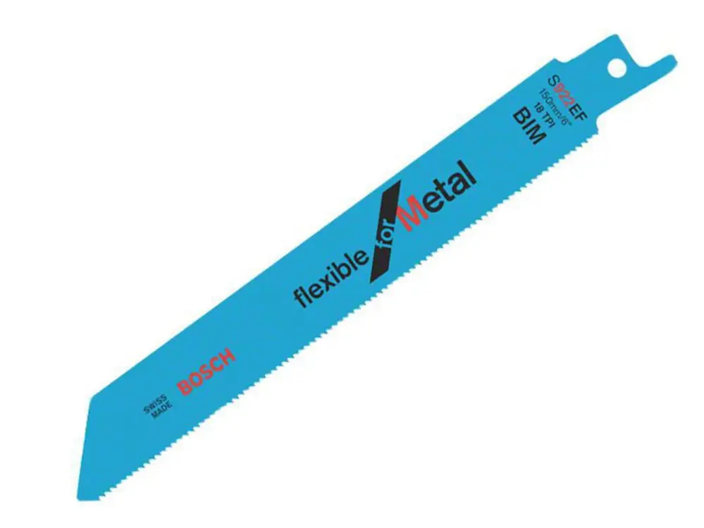 Bosch Powertool Accessories S 922 Ef Multi-purpose Metal Reciprocating Saw Blade 150Mm 18 Tpi (Pack 5)