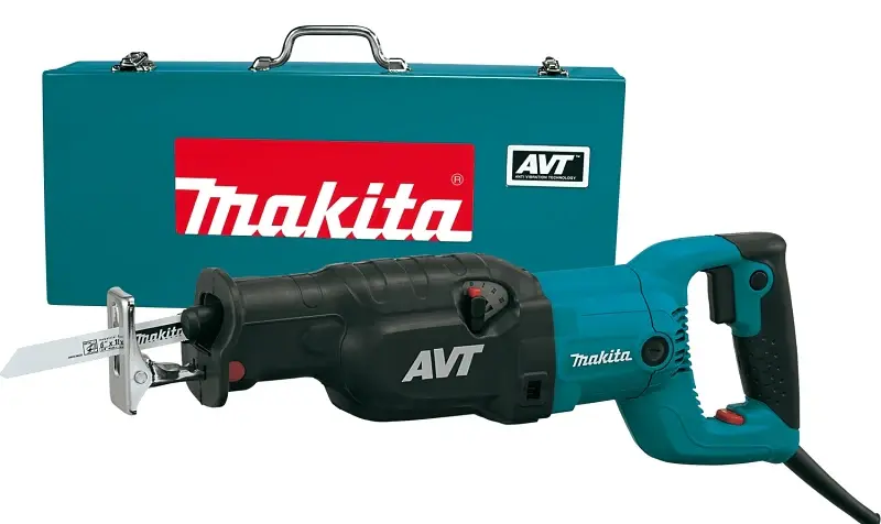 Makita JR3070CT Reciprocating Saw, 15 , 5-1/8 to 10 Cutting Capacity, 1-1/4 L Stroke, 2800 spm