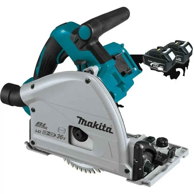 Makita XPS01Z Circular Saw, Tool Only, 18 V, 2 to 5 Ah, 6-1/2 Dia Blade, 1-9/16, 2-3/16 Cutting Capacity