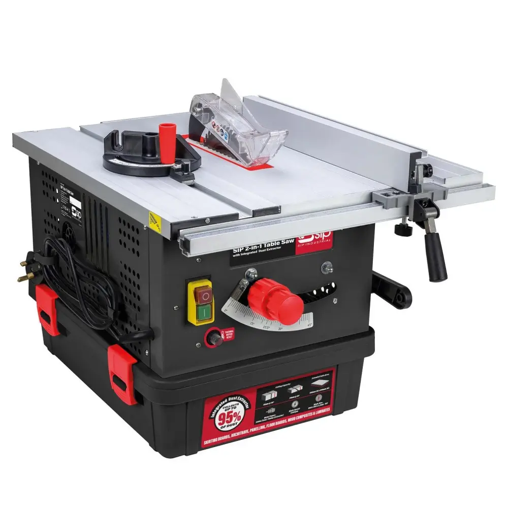 SIP 2--1 Table Saw Integrated Dust Extractor