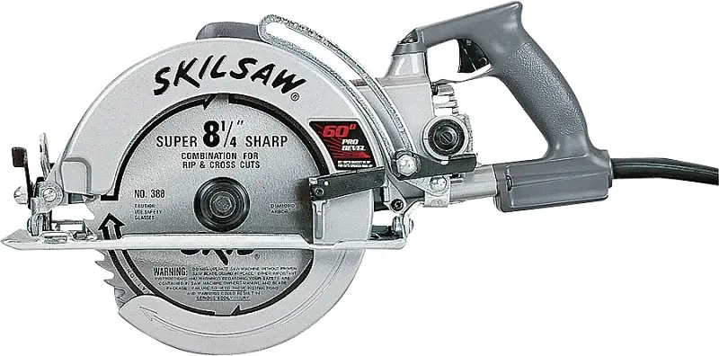 Skilsaw SPT78W-01/22 Circular Saw, 15 , 8-1/4 Dia Blade, 0.813 Arbor, 0 to 60 deg Bevel