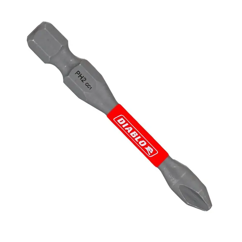 Diablo DPH22P100 Screwdriver Insert Bit, #2 Drive, Phillips Drive, 2 L, 100/PK