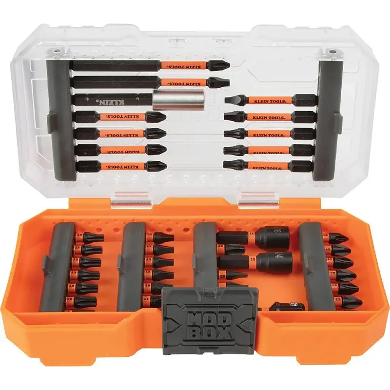 Klein Tools ProFlex 33801 Impact Driver Bit Set, 40-Piece, Tool Reinforced